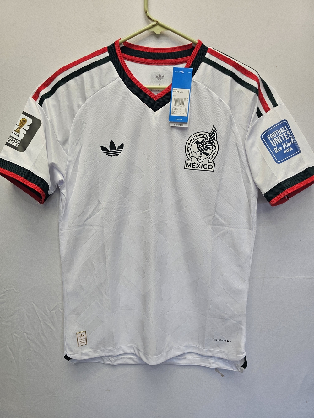 NWT adidas Mexico Soccer Team 2026 Away White Jersey Top Rare Men Large